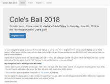 Tablet Screenshot of colesball.org